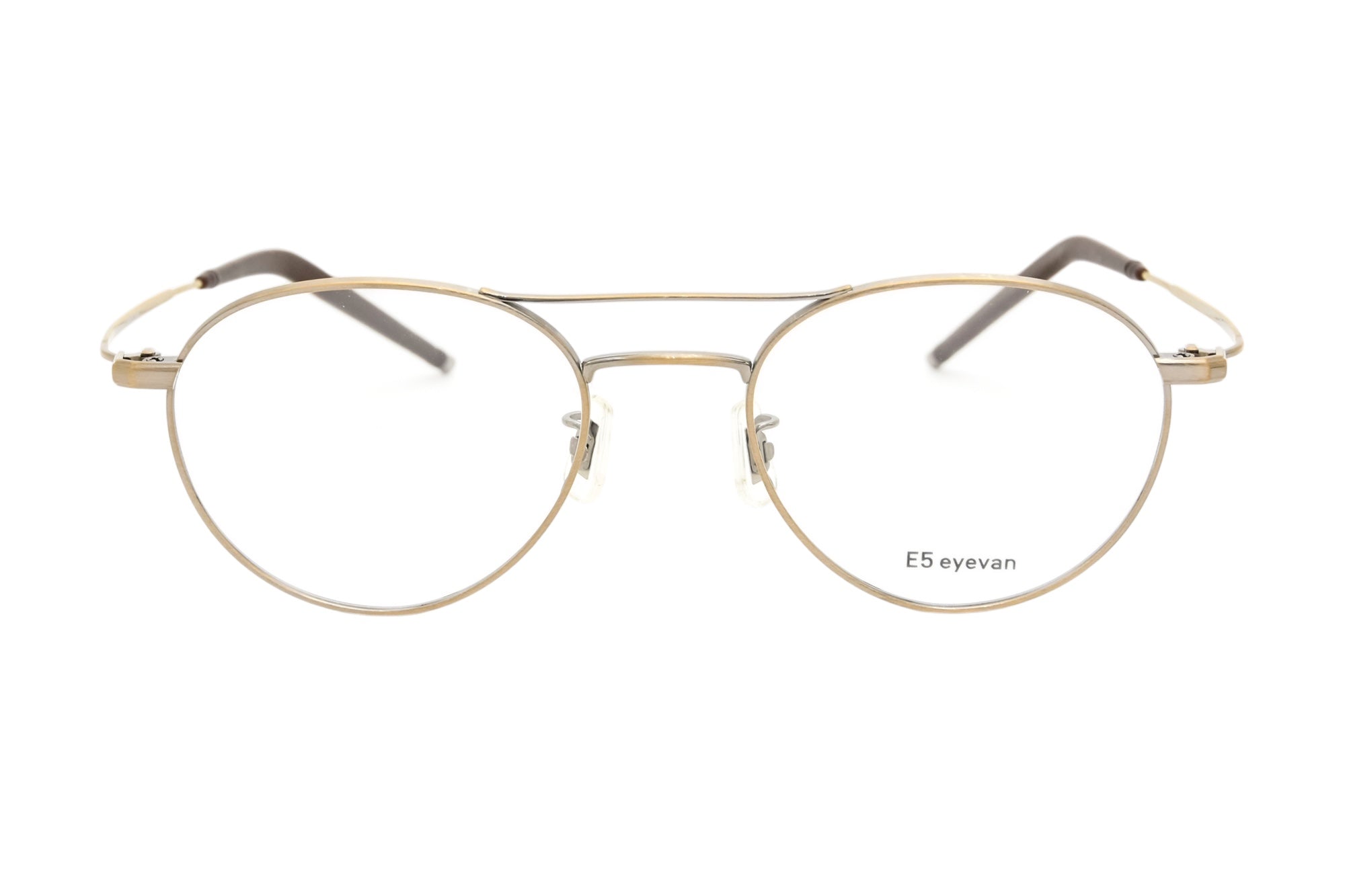 E5 eyevan】 p11 BK/ST（Black/Shirring Titanium） メガネ